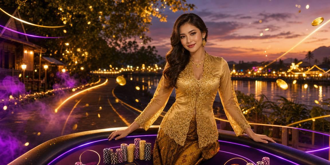 Pengguna wanita Malaysia bermain permainan slot dalam talian dengan mudah